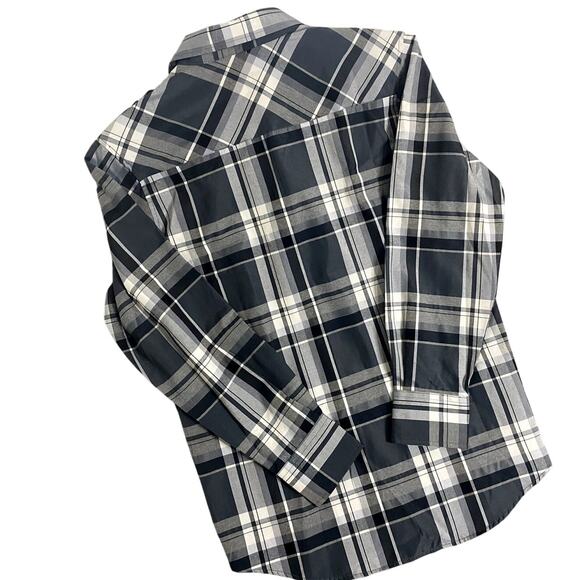 Red Ape Party  Shirt Mens M  Gray/Black Plaid Always King Patches Logo Street - Picture 3 of 15